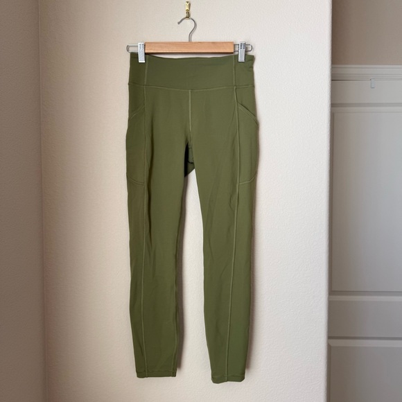 Lululemon Invigorate High-Rise Tight 25" Bronze Green Size 6 - Picture 2 of 4